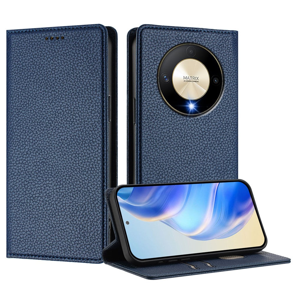 For Honor X50 5G / Honor X9b 5G Wallet Case RFID Blocking Litchi Texture Leather Mobile Cover