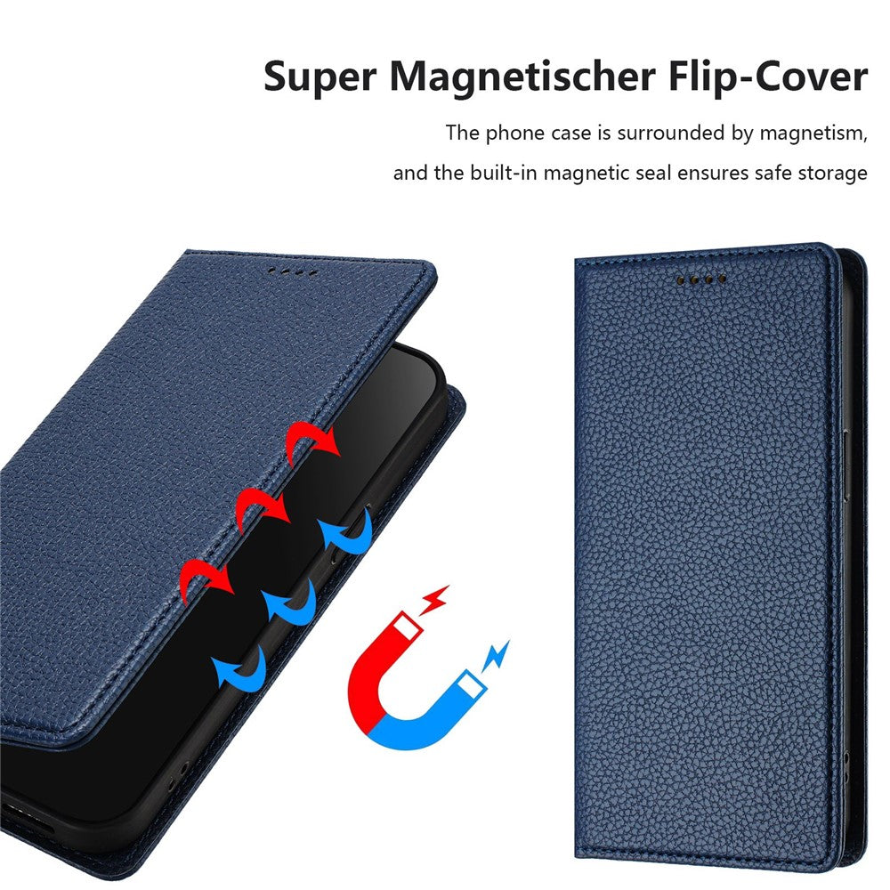 For Honor X50 5G / Honor X9b 5G Wallet Case RFID Blocking Litchi Texture Leather Mobile Cover