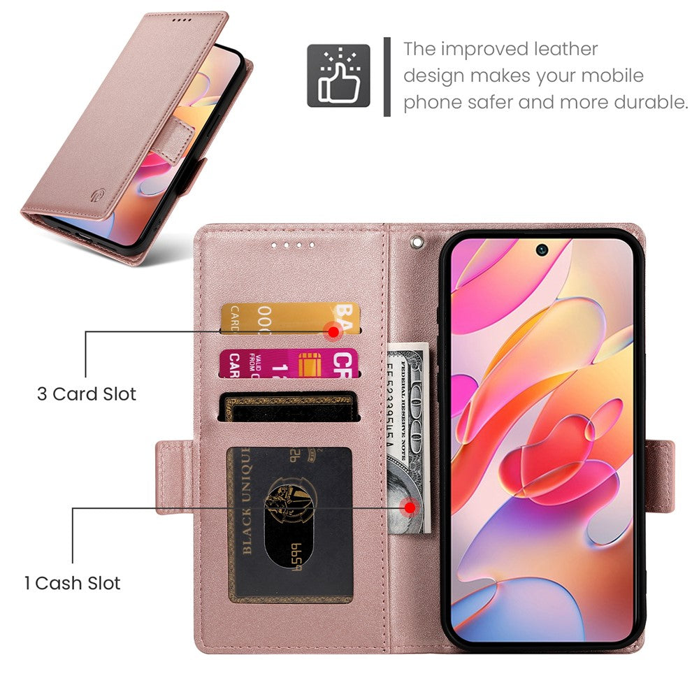 DF-010 For Samsung Galaxy A56 5G Stand Case PU Leather Wallet Phone Cover