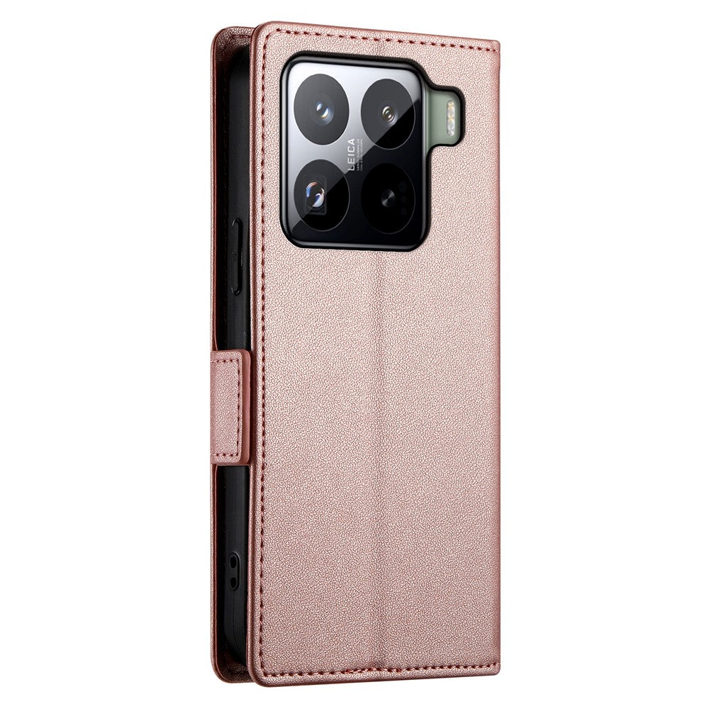 DF-010 For Xiaomi 15 Pro Stand Case PU Leather Wallet Phone Cover