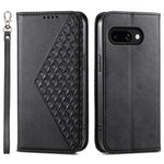 Til Google Pixel 9a Cover Kalvetekstur PU Læder Telefoncover med Pung