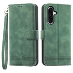 DIERFENG DF-03 For Samsung Galaxy A56 5G Leather Case Lines Imprint Wallet Phone Cover
