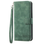 DIERFENG DF-03 For Xiaomi 15 Pro Leather Case Lines Imprint Wallet Phone Cover