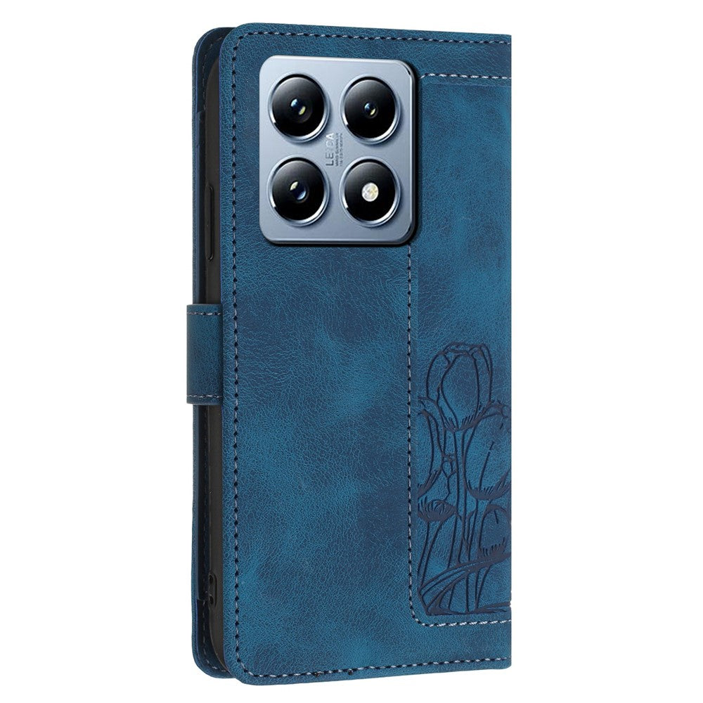 Xiaomi 14T Tulip Läderfodral mobilfodral med 5 Kortfack Plånbok