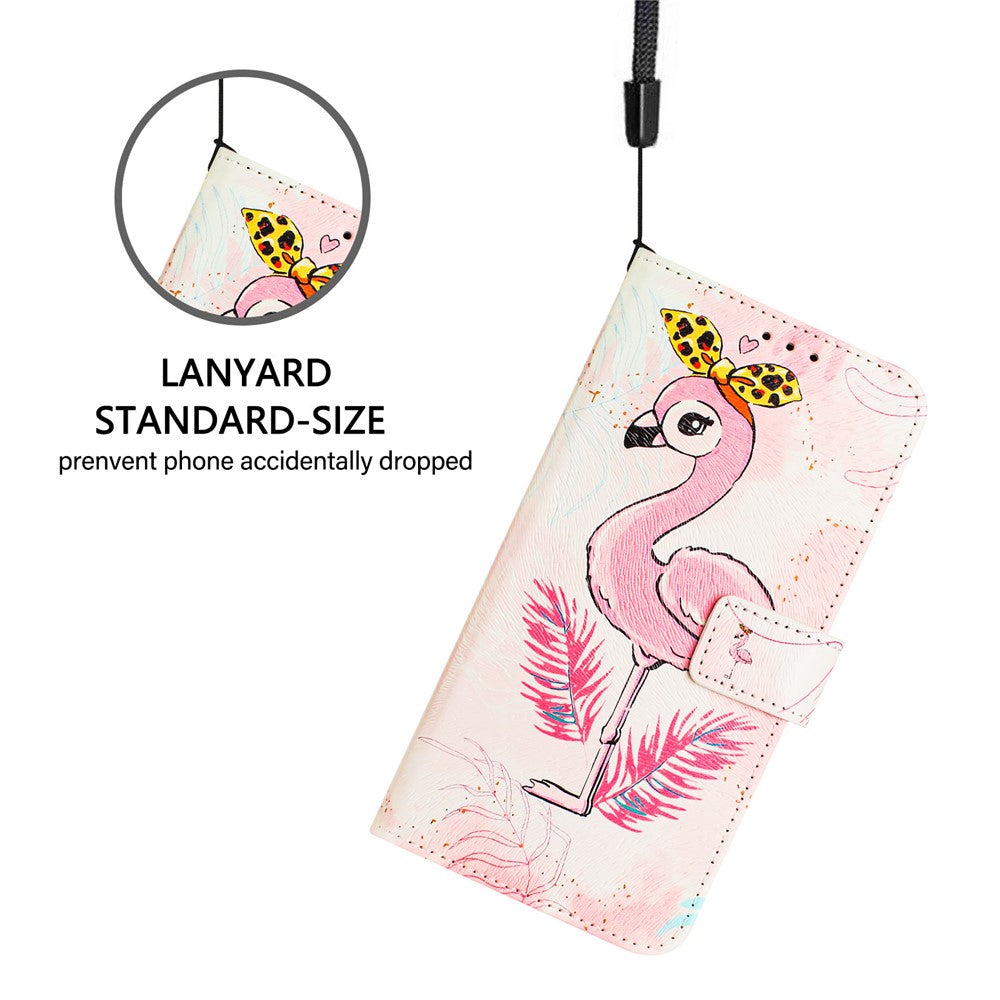 For Xiaomi Redmi Note 14 Pro+ 5G / Note 14 Pro 5G / Poco X7 5G Case Pattern Printing Wallet Phone Cover with Strap