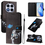 For Xiaomi Redmi Note 14 Pro+ 5G / Note 14 Pro 5G / Poco X7 5G Case Pattern Printing Wallet Phone Cover with Strap