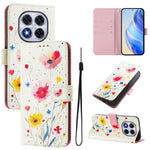 For Xiaomi Redmi Note 14 Pro+ 5G / Note 14 Pro 5G / Poco X7 5G Case Pattern Printing Wallet Phone Cover with Strap