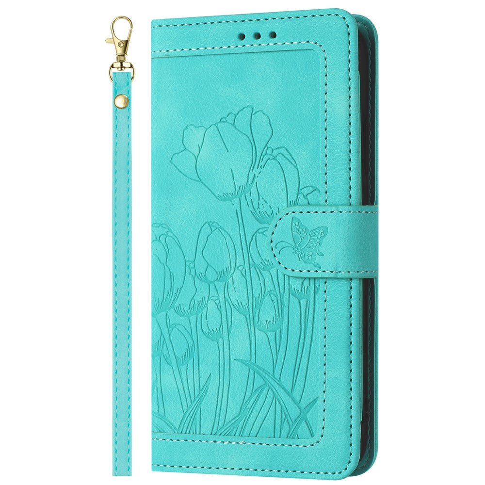 Xiaomi 14T Pro Tulip-lædercover, mobilcover med 5 kortlommer og pung