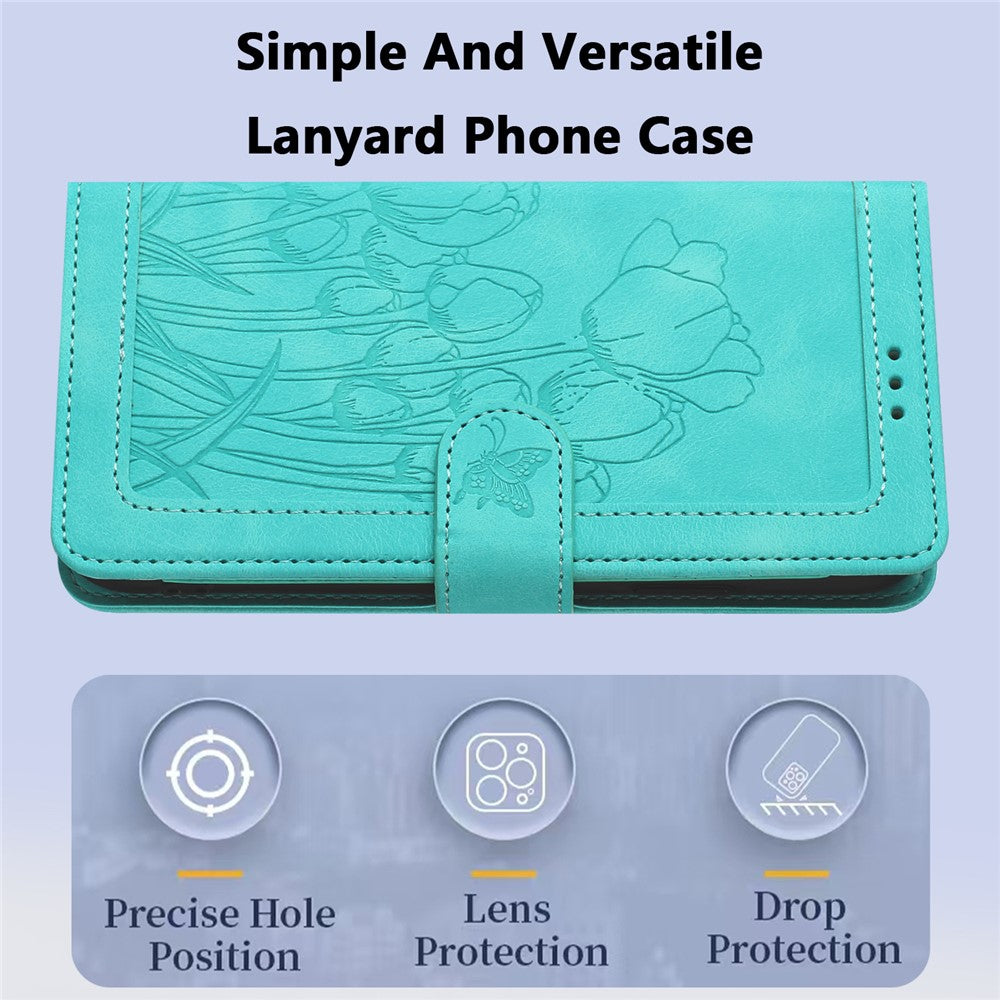 Xiaomi 14T Pro Tulip-lædercover, mobilcover med 5 kortlommer og pung