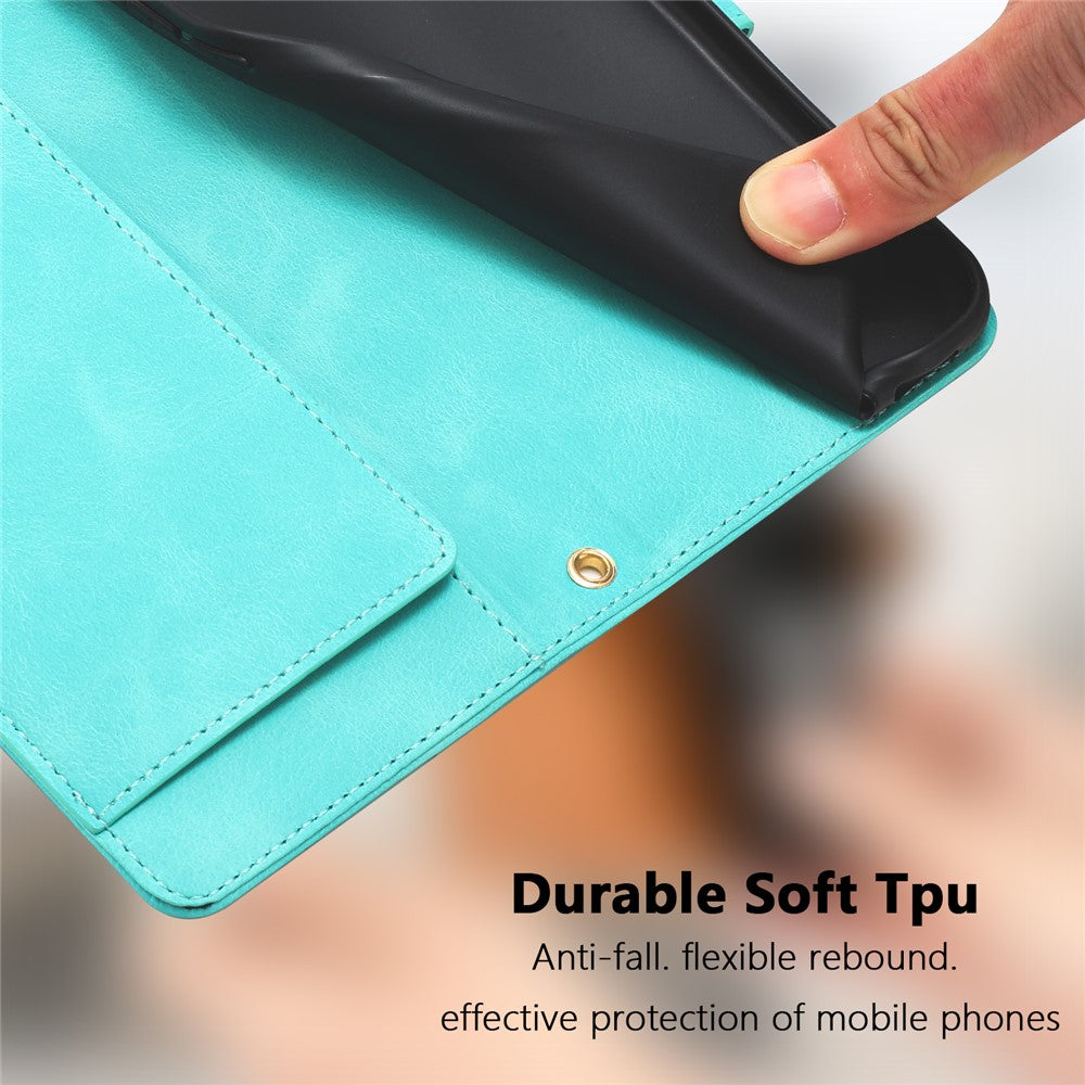 Xiaomi 14T Pro Tulip-lædercover, mobilcover med 5 kortlommer og pung