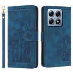 Xiaomi 14T Pro Tulip-lædercover, mobilcover med 5 kortlommer og pung