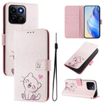 For Honor 200 Smart 5G / Honor X7c 4G / Honor X7c 5G Case Pattern Printing Wallet Phone Cover with Strap