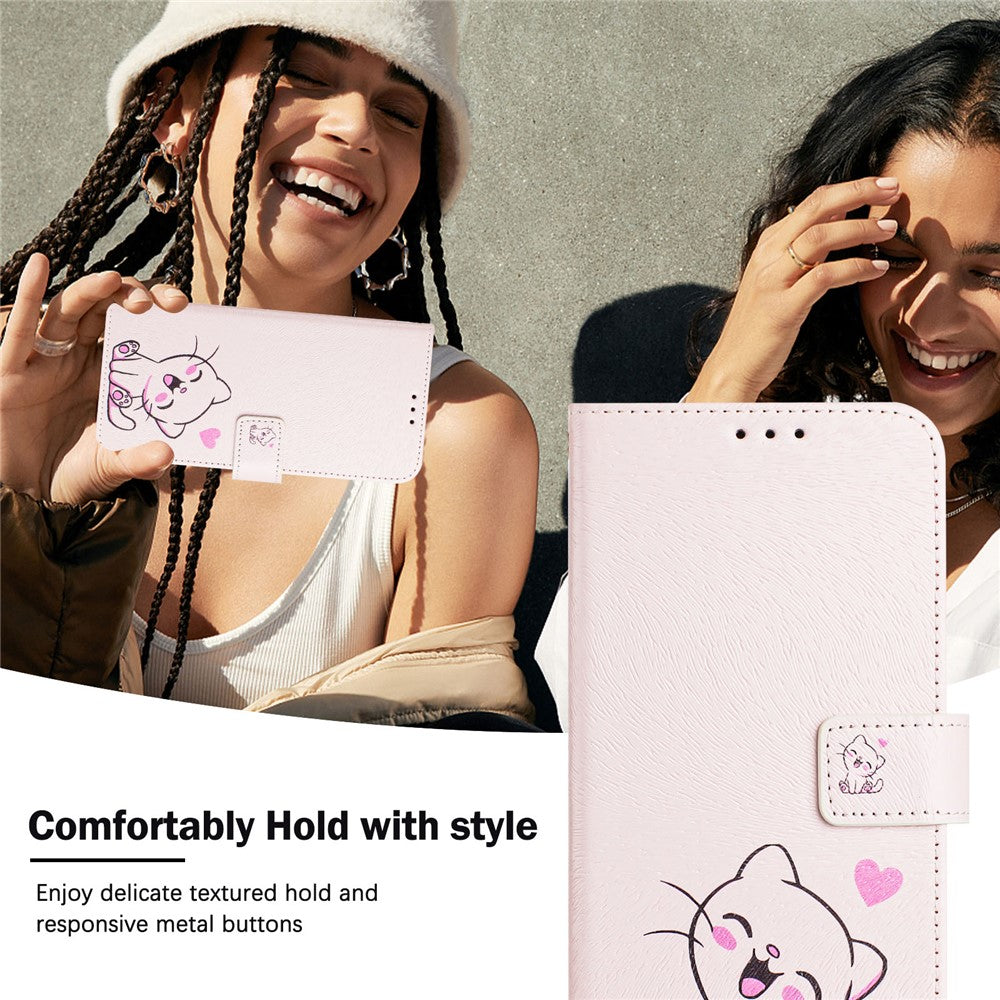 For Honor 200 Smart 5G / Honor X7c 4G / Honor X7c 5G Case Pattern Printing Wallet Phone Cover with Strap