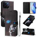 For Honor 200 Smart 5G / Honor X7c 4G / Honor X7c 5G Case Pattern Printing Wallet Phone Cover with Strap