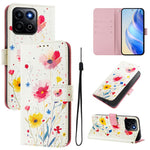 For Honor 200 Smart 5G / Honor X7c 4G / Honor X7c 5G Case Pattern Printing Wallet Phone Cover with Strap