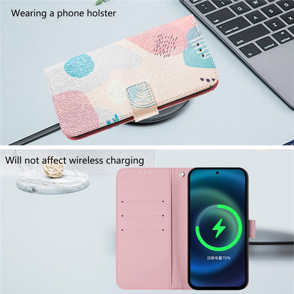 For Xiaomi 14T Case Pattern Printing Wallet Phone Cover with Strap