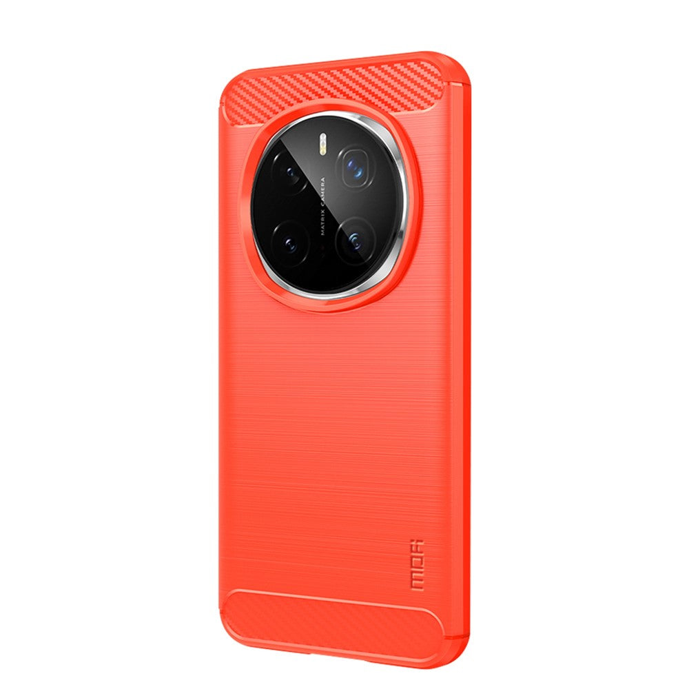 MOFI For Honor Magic7 Pro 5G Back Cover  Brushed Carbon Fiber Texture Soft TPU Case