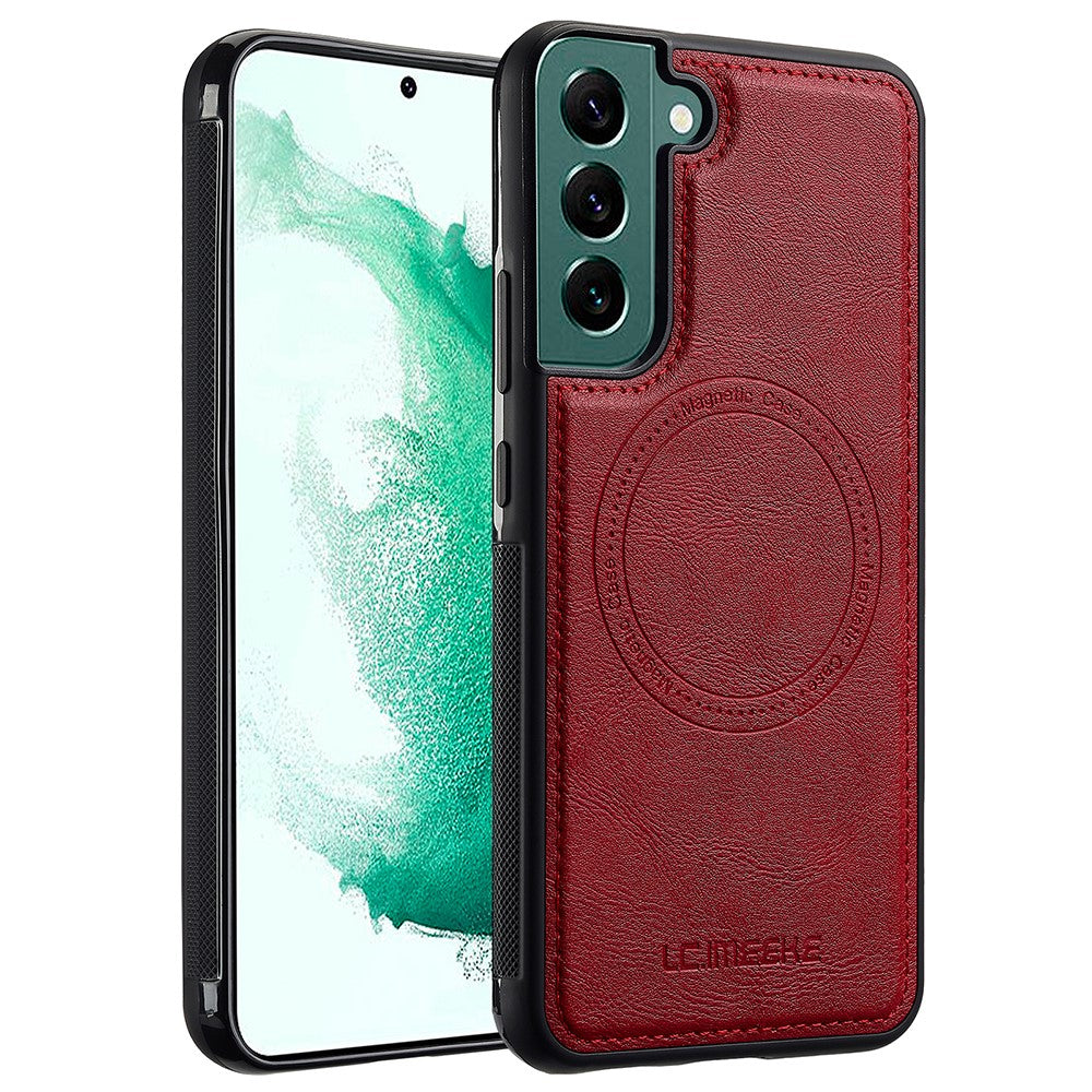 LC.IMEEKE Til Samsung Galaxy S22 5G Magnetisk Etui Læder TPU Bagcover