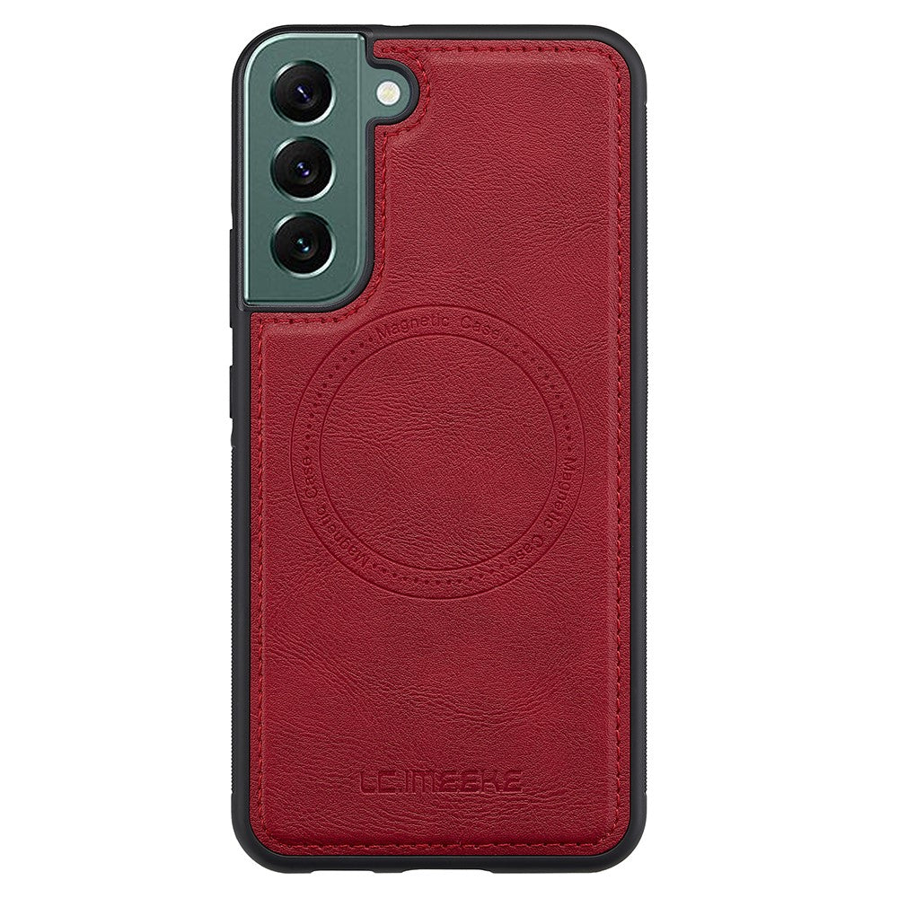 LC.IMEEKE Til Samsung Galaxy S22 5G Magnetisk Etui Læder TPU Bagcover