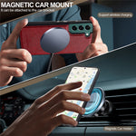 LC.IMEEKE Til Samsung Galaxy S22 5G Magnetisk Etui Læder TPU Bagcover