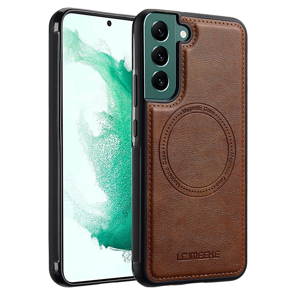 LC.IMEEKE Til Samsung Galaxy S22 5G Magnetisk Etui Læder TPU Bagcover