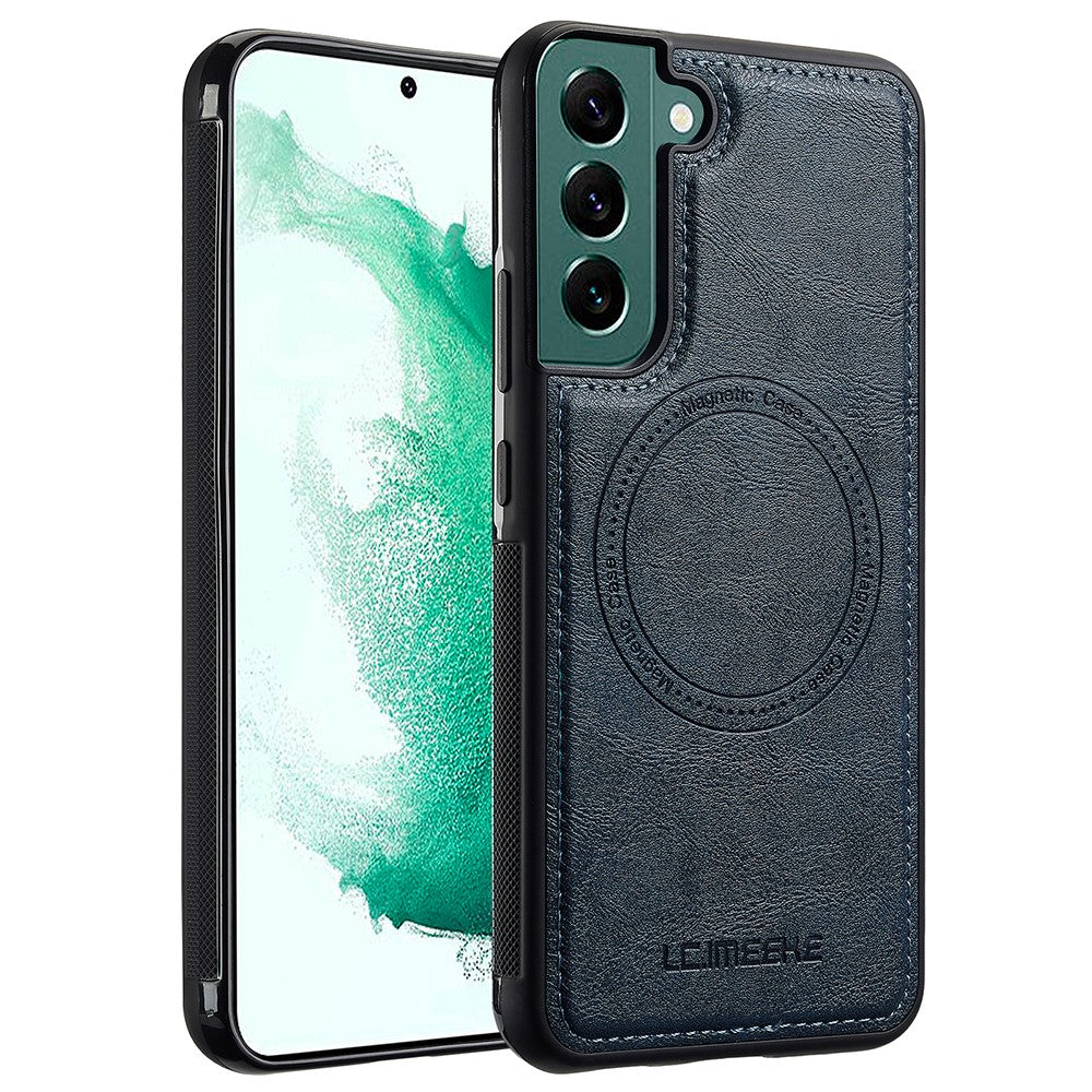 LC.IMEEKE Til Samsung Galaxy S22 5G Magnetisk Etui Læder TPU Bagcover