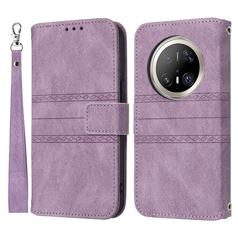 For Huawei Mate 70 Pro / Mate 70 Pro+ Case Wallet Skin-Touch Leather Imprinted Phone Cover