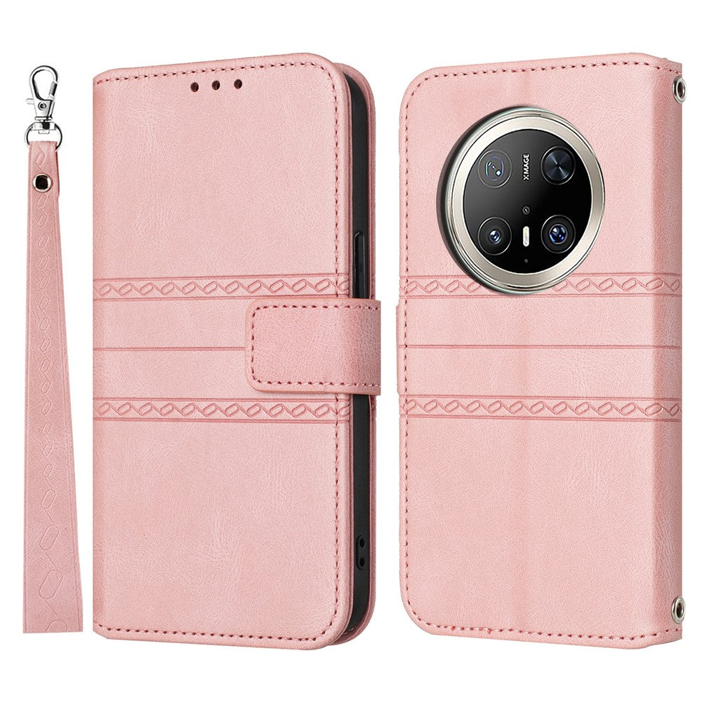 For Huawei Mate 70 Pro / Mate 70 Pro+ Case Wallet Skin-Touch Leather Imprinted Phone Cover