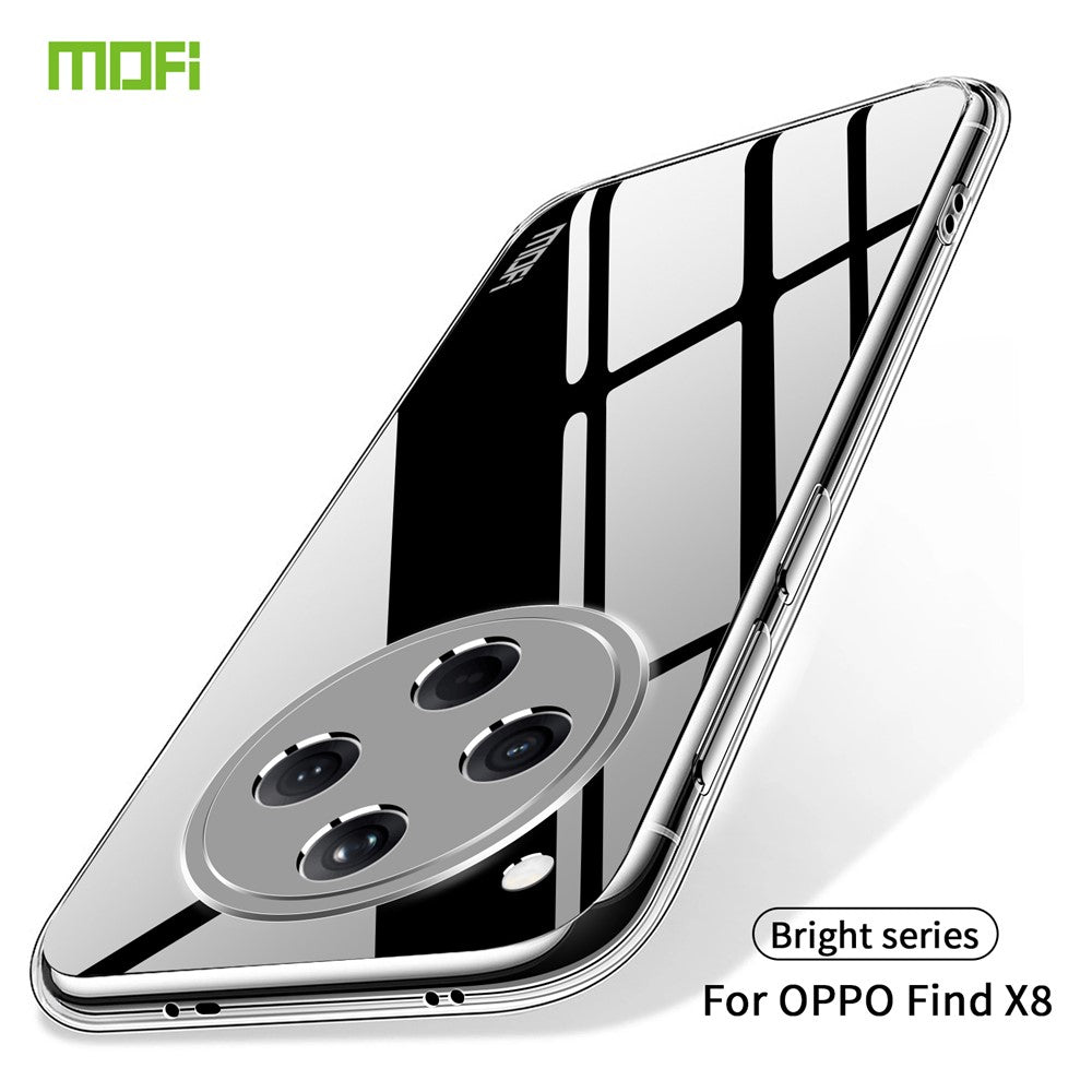 MOFI For Oppo Find X8 5G Clear Phone Case  Ultra-Thin TPU Phone Back Cover