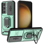 For Samsung Galaxy A26 5G Case PC+TPU Kickstand Phone Protector with Lens Cover