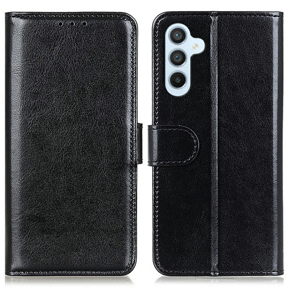 Til Samsung Galaxy A56 5G Etui Crazy Horse Tekstur PU Læder Telefon Stand Cover