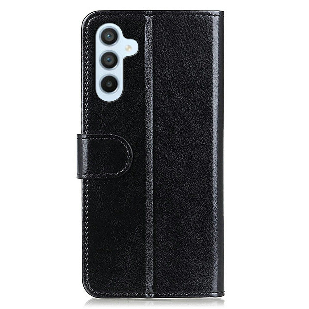 Til Samsung Galaxy A56 5G Etui Crazy Horse Tekstur PU Læder Telefon Stand Cover