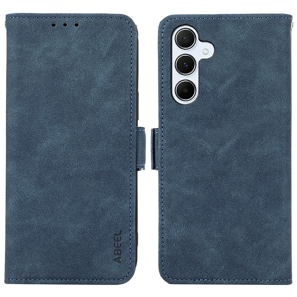 ABEEL For Samsung Galaxy A26 5G Case PU Leather Folio Stand View RFID Blocking Phone Cover