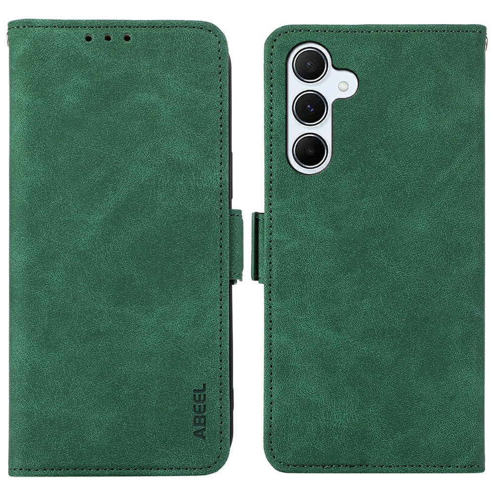 ABEEL For Samsung Galaxy A26 5G Case PU Leather Folio Stand View RFID Blocking Phone Cover