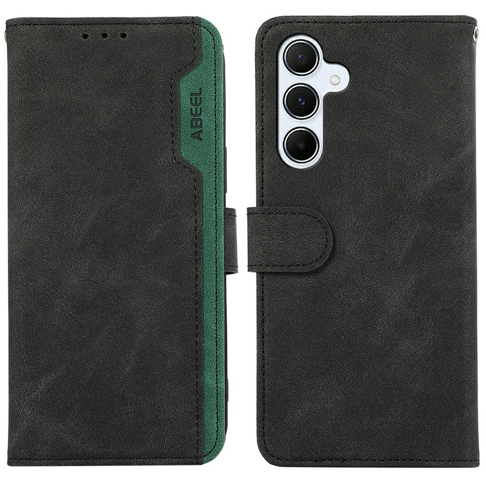 ABEEL For Samsung Galaxy A26 5G Case Color Splicing Leather Flip Phone Cover RFID Blocking