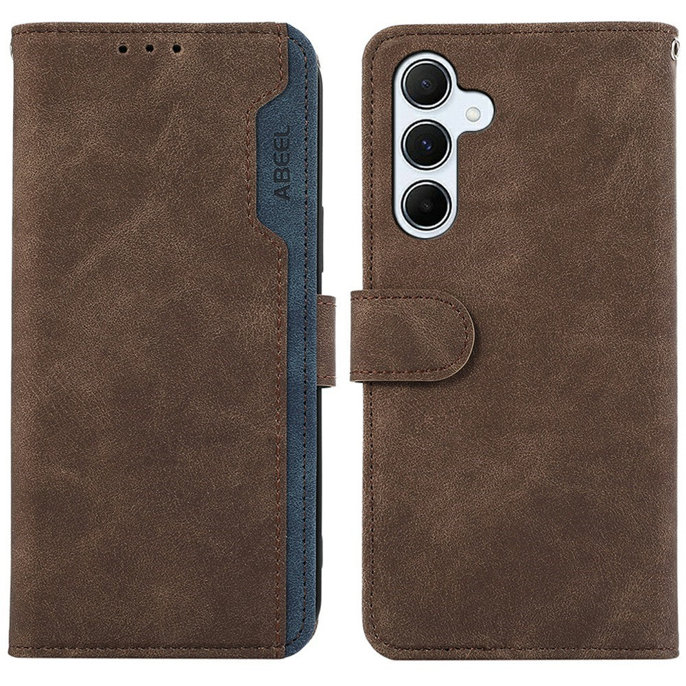 ABEEL For Samsung Galaxy A26 5G Case Color Splicing Leather Flip Phone Cover RFID Blocking