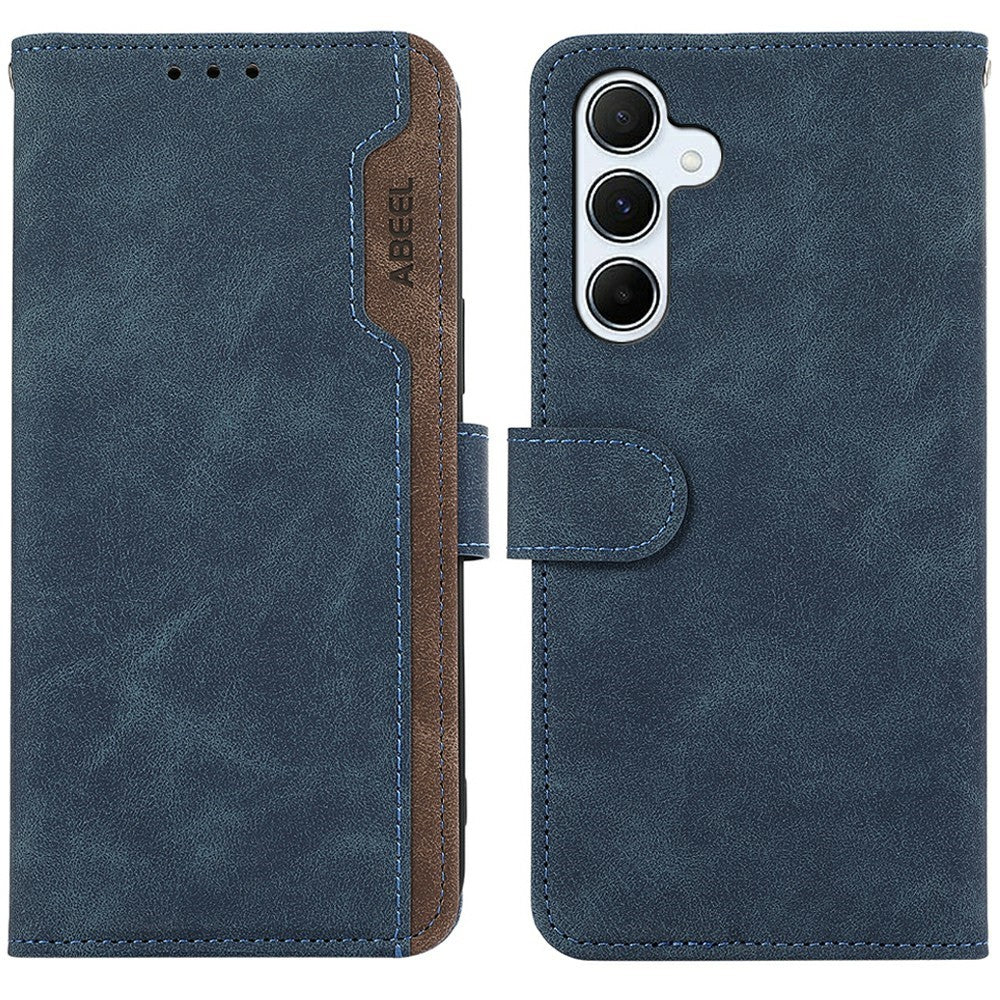 ABEEL For Samsung Galaxy A26 5G Case Color Splicing Leather Flip Phone Cover RFID Blocking