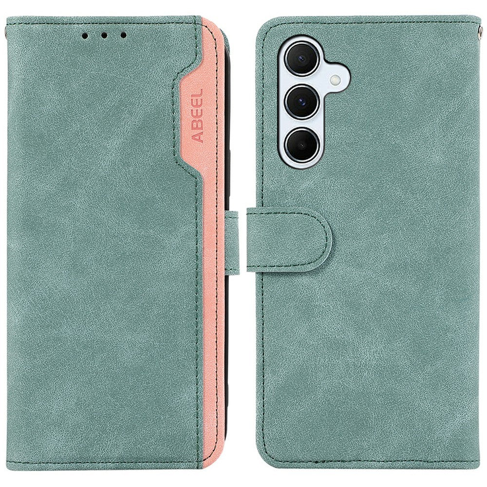 ABEEL For Samsung Galaxy A26 5G Case Color Splicing Leather Flip Phone Cover RFID Blocking