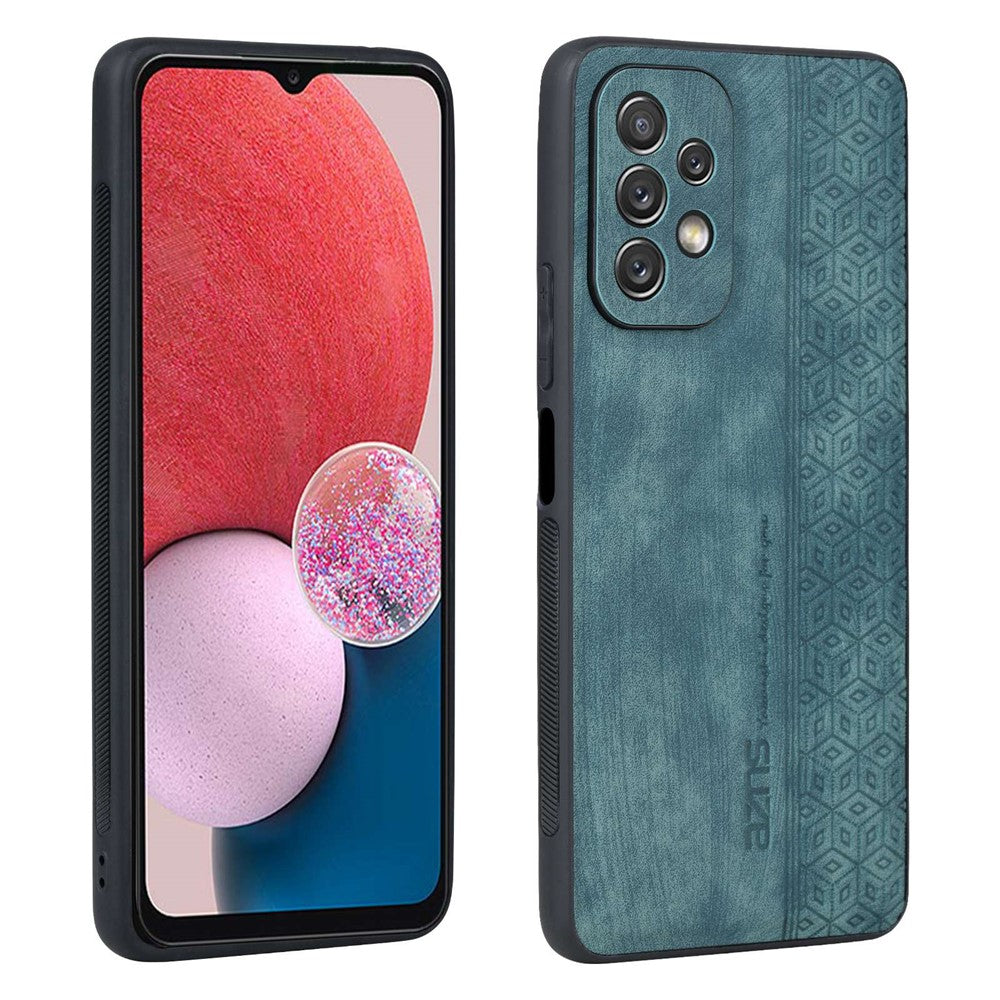 AZNS För Samsung Galaxy A13 4G Reptåligt Mobilskal Skal Präglat Mönster PU-läder + TPU mobilskal