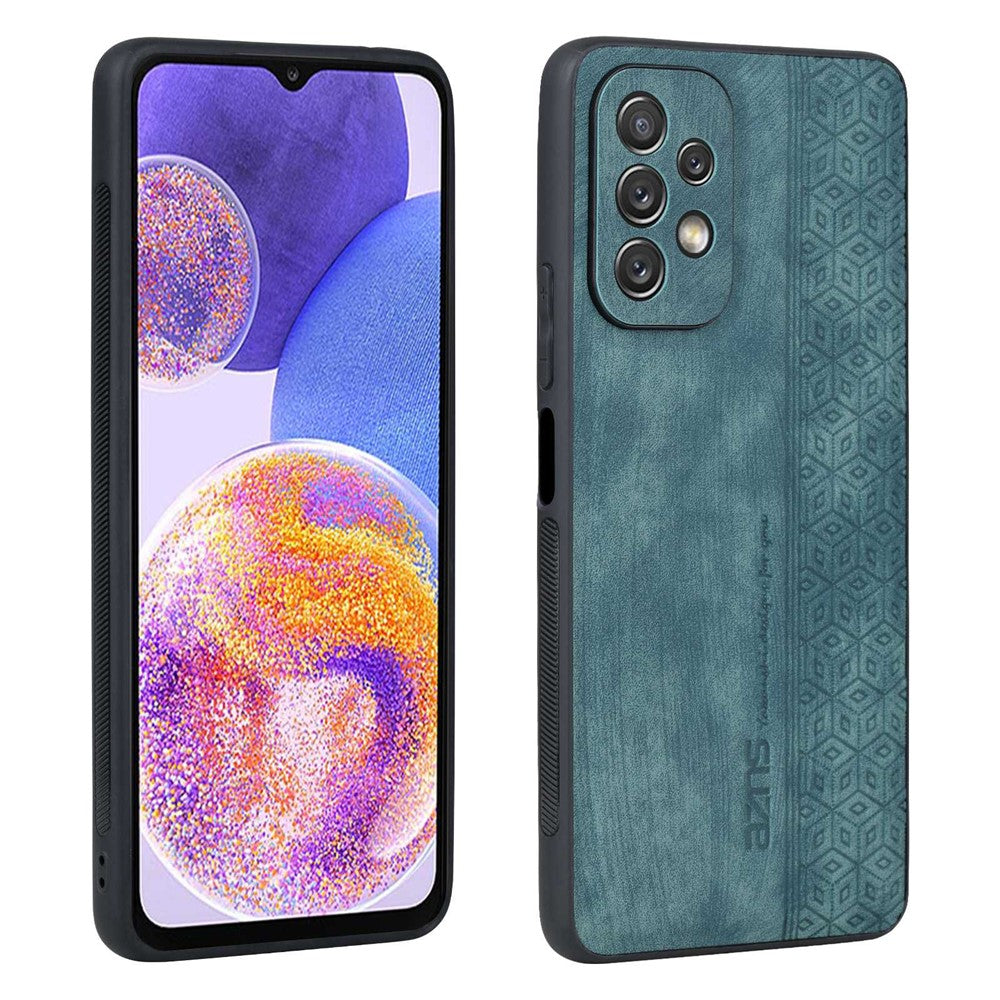 AZNS För Samsung Galaxy A23 4G / 5G (Global Version) Mobilmobilskal Präglat Mönster PU-läder + TPU Stoppsäkert mobilskal