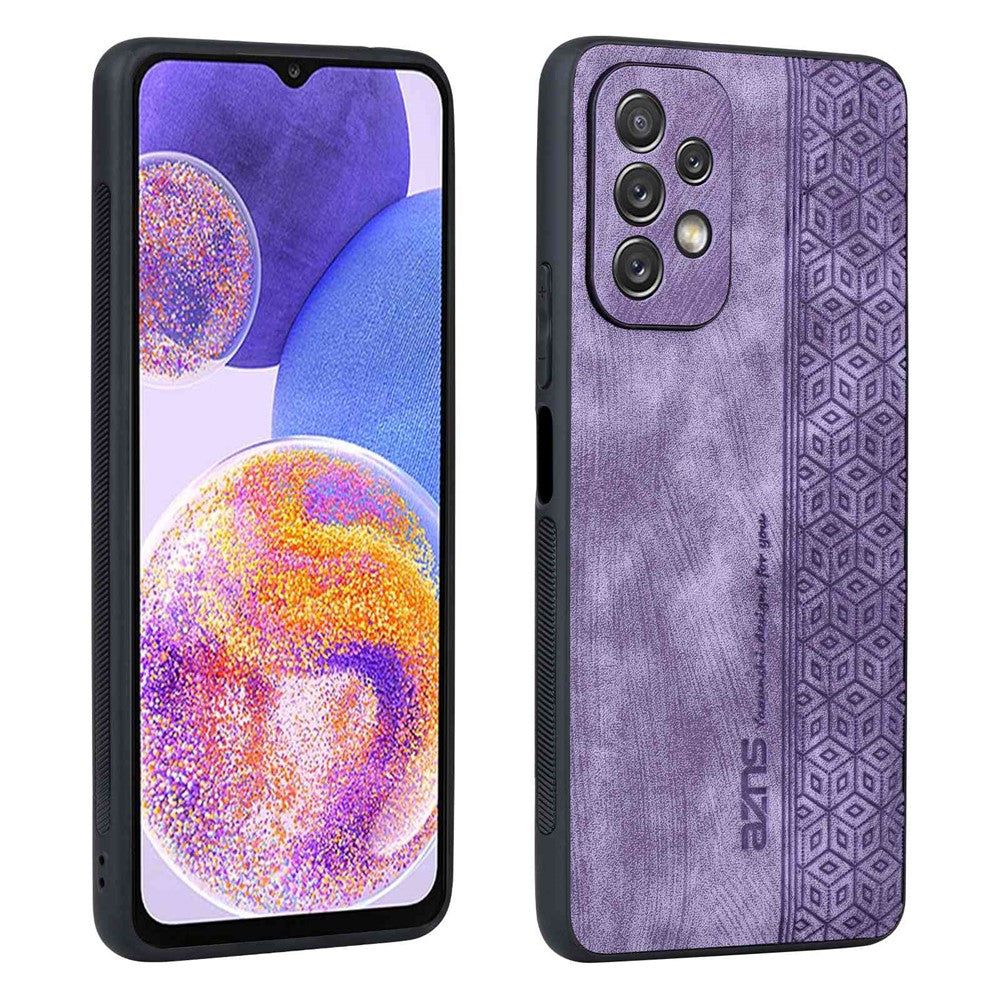 AZNS För Samsung Galaxy A23 4G / 5G (Global Version) Mobilmobilskal Präglat Mönster PU-läder + TPU Stoppsäkert mobilskal