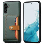 For Samsung Galaxy S25+ Case Calf Texture Card Holder PU Leather + TPU Kickstand Phone Cover