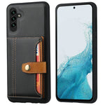 For Samsung Galaxy S25+ Case Calf Texture Card Holder PU Leather + TPU Kickstand Phone Cover