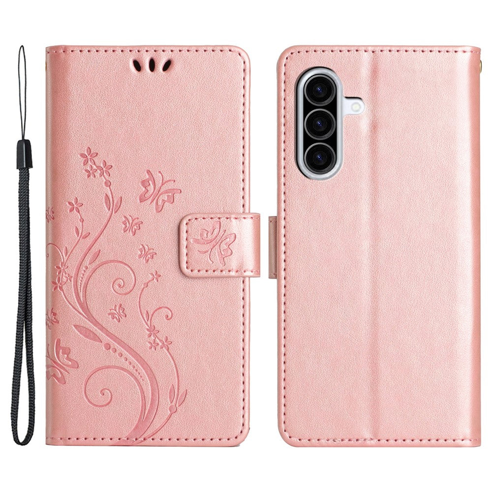 For Samsung Galaxy A26 5G Case PU Leather Phone Wallet Cover with Strap