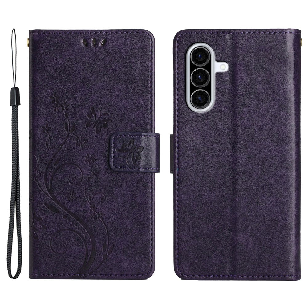 For Samsung Galaxy A26 5G Case PU Leather Phone Wallet Cover with Strap