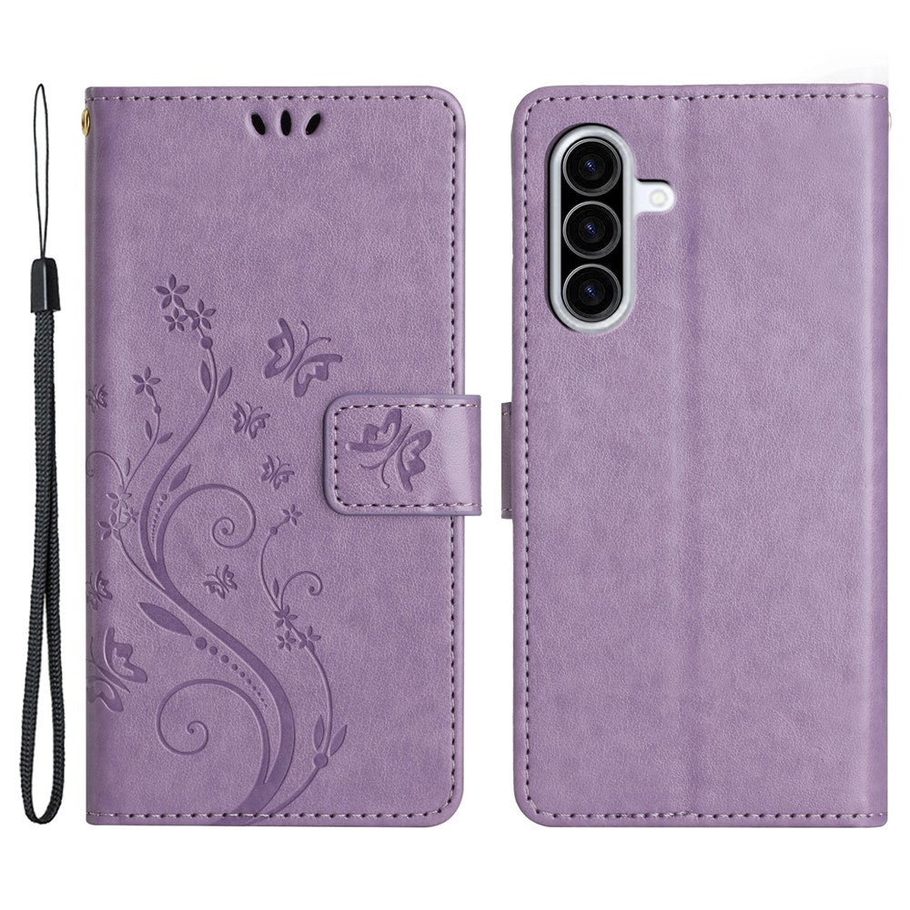 For Samsung Galaxy A26 5G Case PU Leather Phone Wallet Cover with Strap