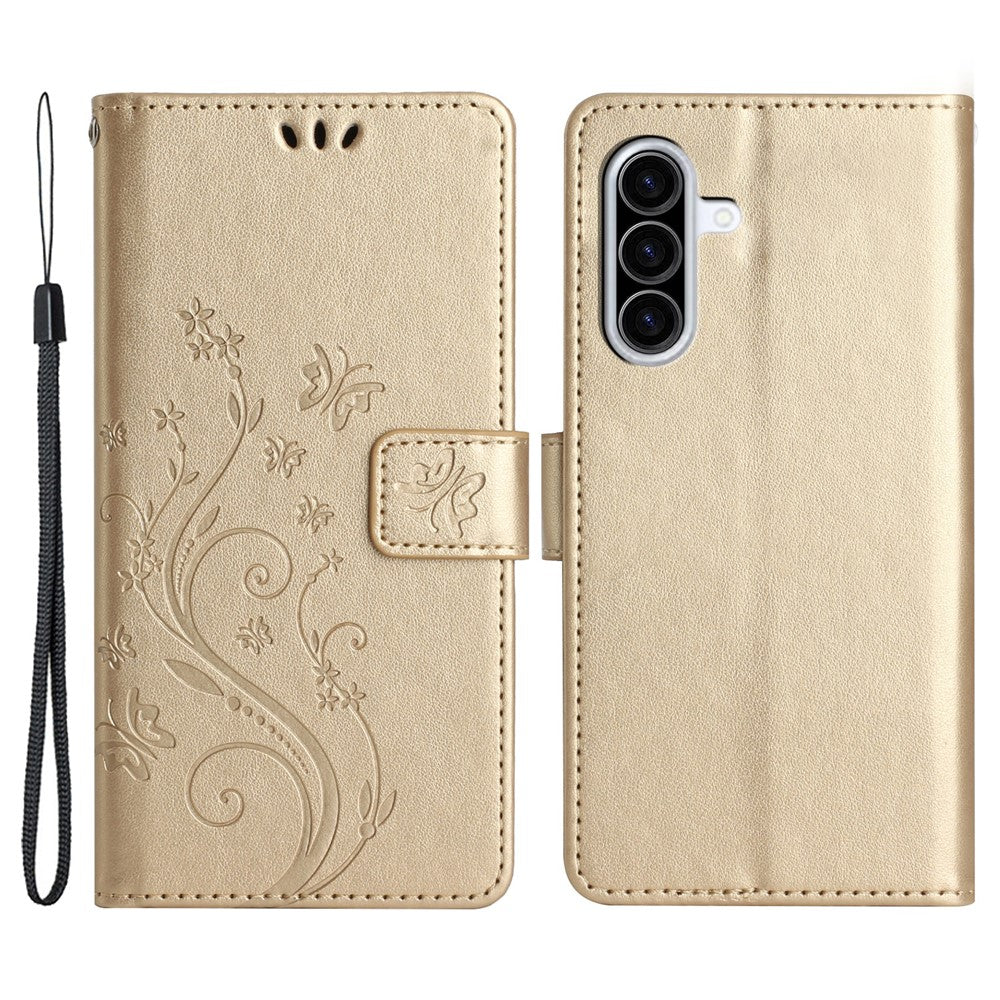 For Samsung Galaxy A26 5G Case PU Leather Phone Wallet Cover with Strap