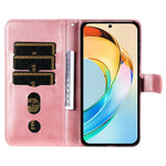 For Honor X60 5G Case Zipper Wallet Calf Texture PU Leather Phone Cover