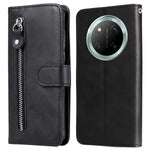 Zipper Wallet Case for Honor Magic7 Lite 5G / X9c 5G / X60 Pro 5G Calf Texture Leather Phone Cover