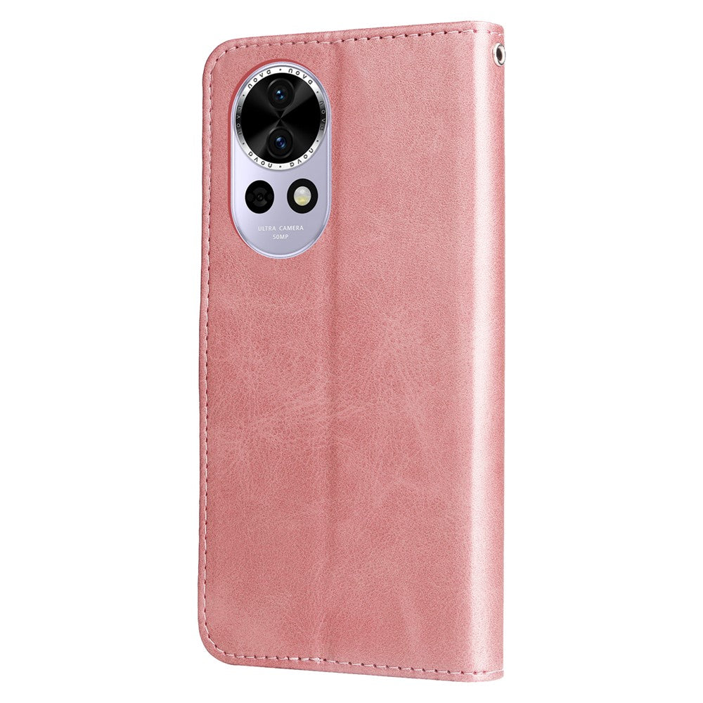 For Huawei nova 14 5G / nova 13 5G / nova 12 5G Case Zipper Wallet Calf Texture PU Leather Phone Cover